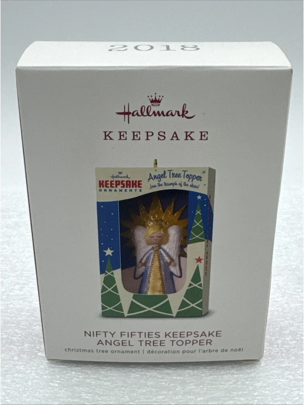 2018 Hallmark Keepsake NIFTY FIFTIES ANGEL TREE TOPPER ORNAMENT New